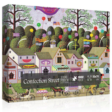 Bboldin® Confection Street Jigsaw Puzzles 1000 Pieces